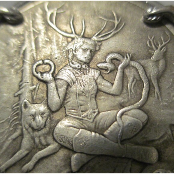 Celtic Lore NEW- Cernunnos & Morrigan Necklace- Two Necklaces in One - Picture 2 of 10
